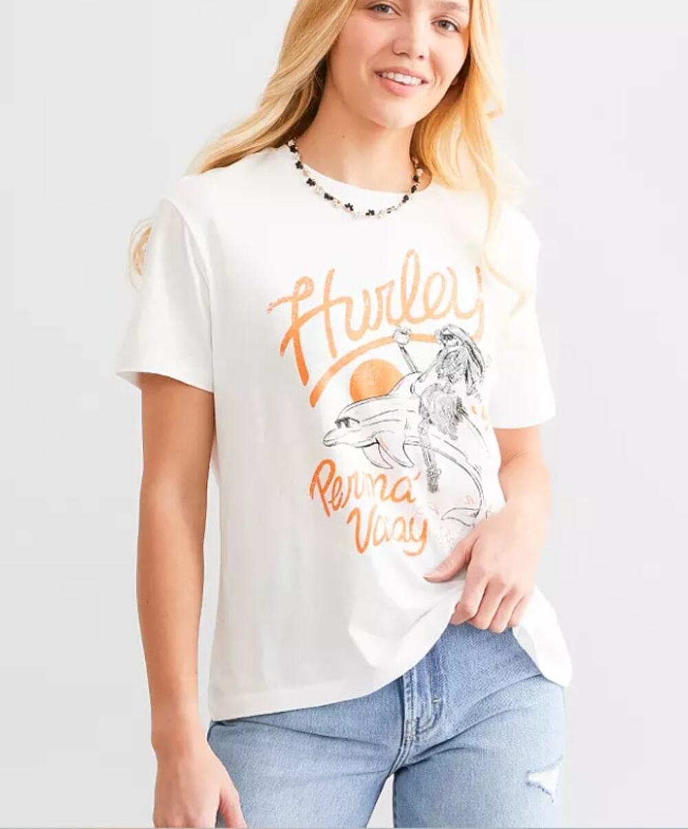 Hurley White Perma Vacay T-Shirt XS